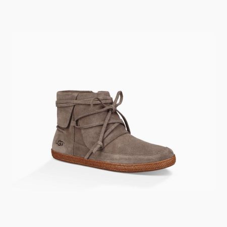 UGG Reid Moc Brown Boots for Women (TVQO65791)